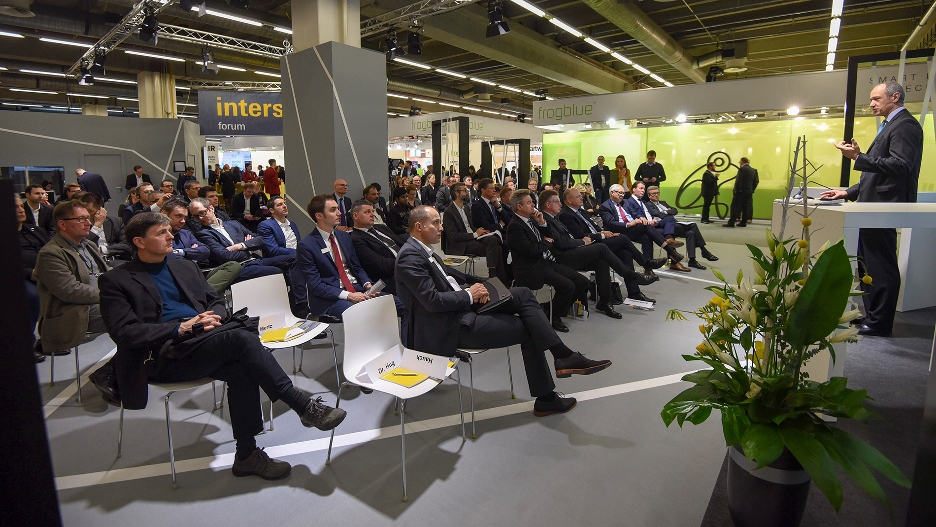The Intersec Forum: from 14 to 18 March 2022, the central information interface of Intersec Building, the product area for connected security technology at Light + Building. (Source: Messe Frankfurt / Sandra Gätke)