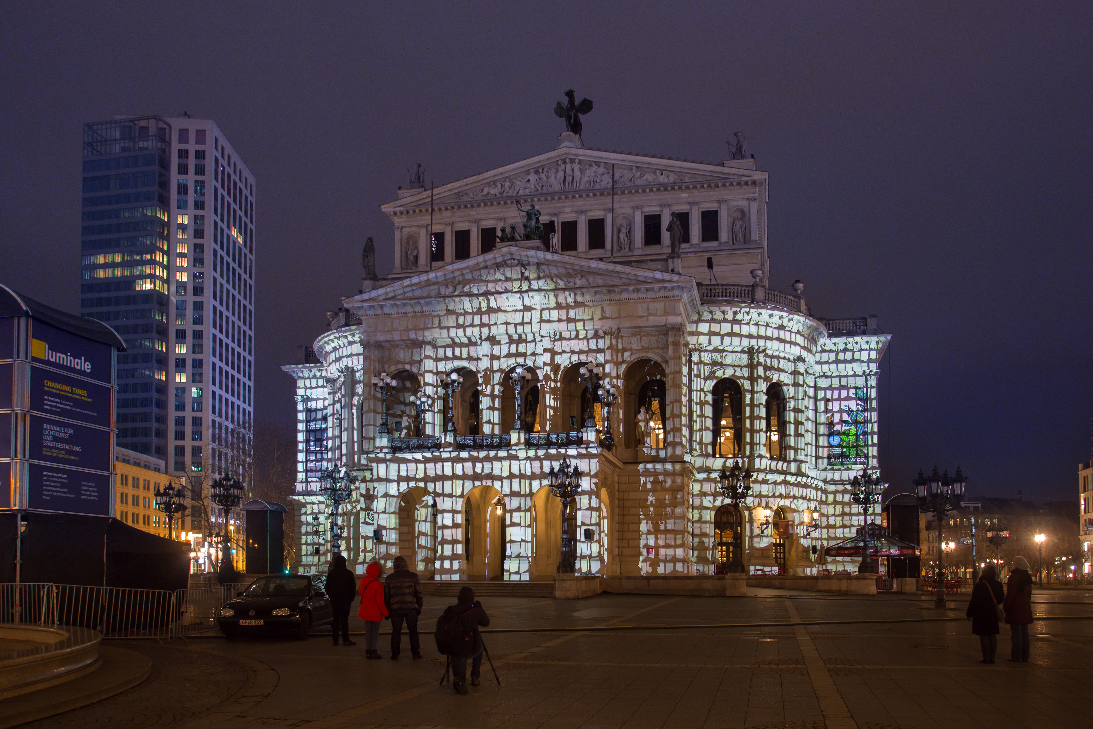 Frankfurt
Luminale 2018

CHANGING TIMES
Luminale Premiere for the Alte Oper (Old Opera House)

Foto : Jochen Günther/Messe Frankfurt

© Jochen Günther - Fotografie  www.jgfoto.de
S p e s s a r t s t r. 7 0  F
63477 M a i n t a l - B i s c h o f s h e i m
T e l. 0 6 1 0 9 - 6 0 5 3 7 1 / 7 2   Fa x  7 6
M o b i l  0 1 7 1 -  232 1229

Alle vom Fotografen / jgfoto durchgeführten Aufträge, Angebote, Lieferungen und Leistungen erfolgen ausschliesslich zu meinen AGB, einzusehen im Internet unter http://www.jgfoto.de