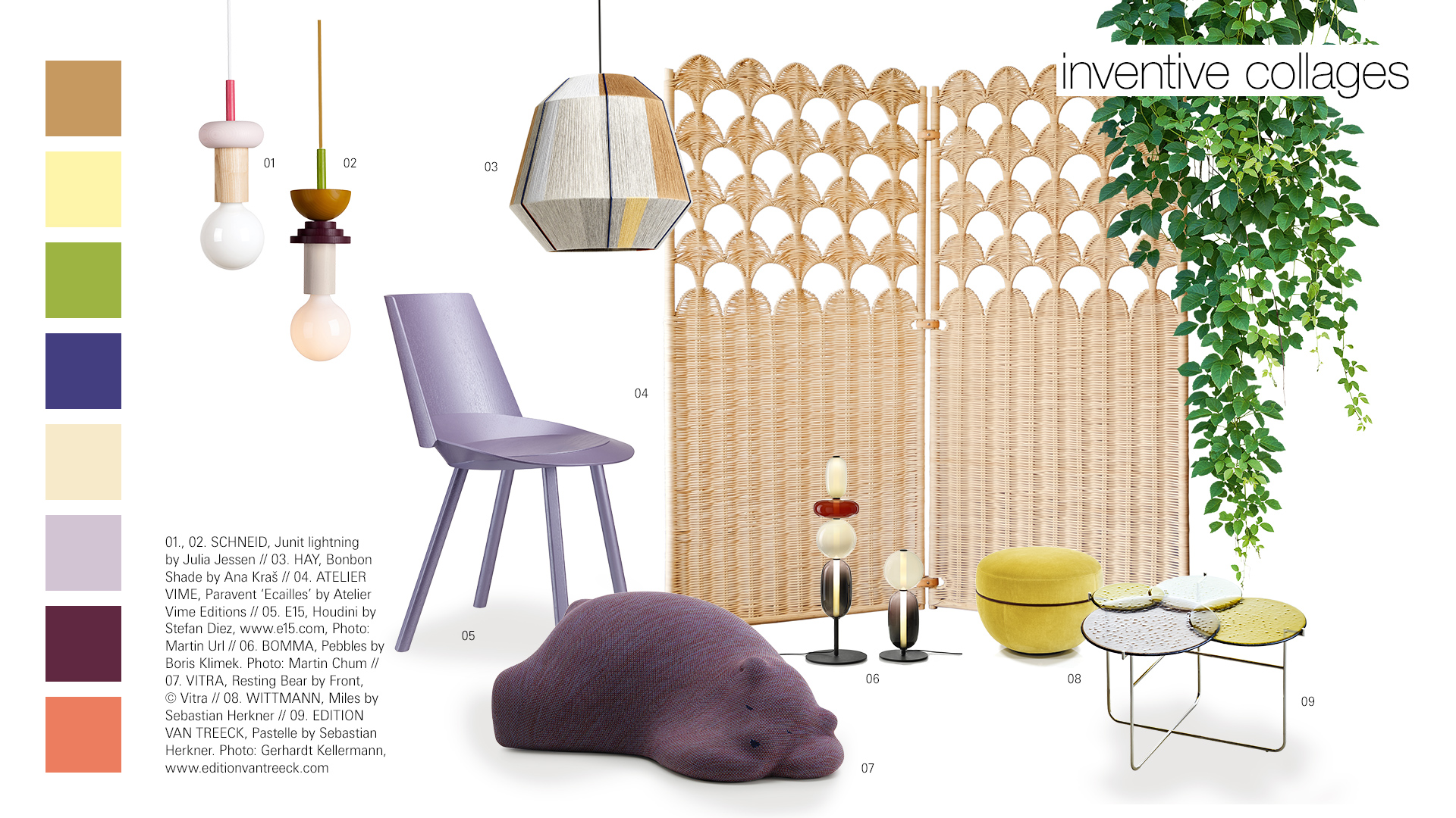 Trend theme Inventive collages