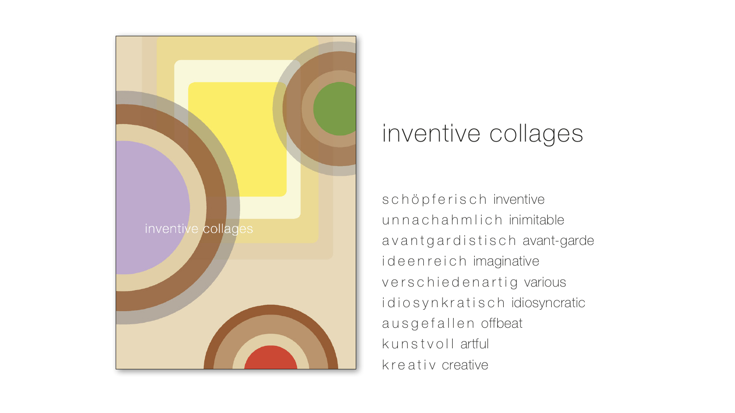 Inventive collages