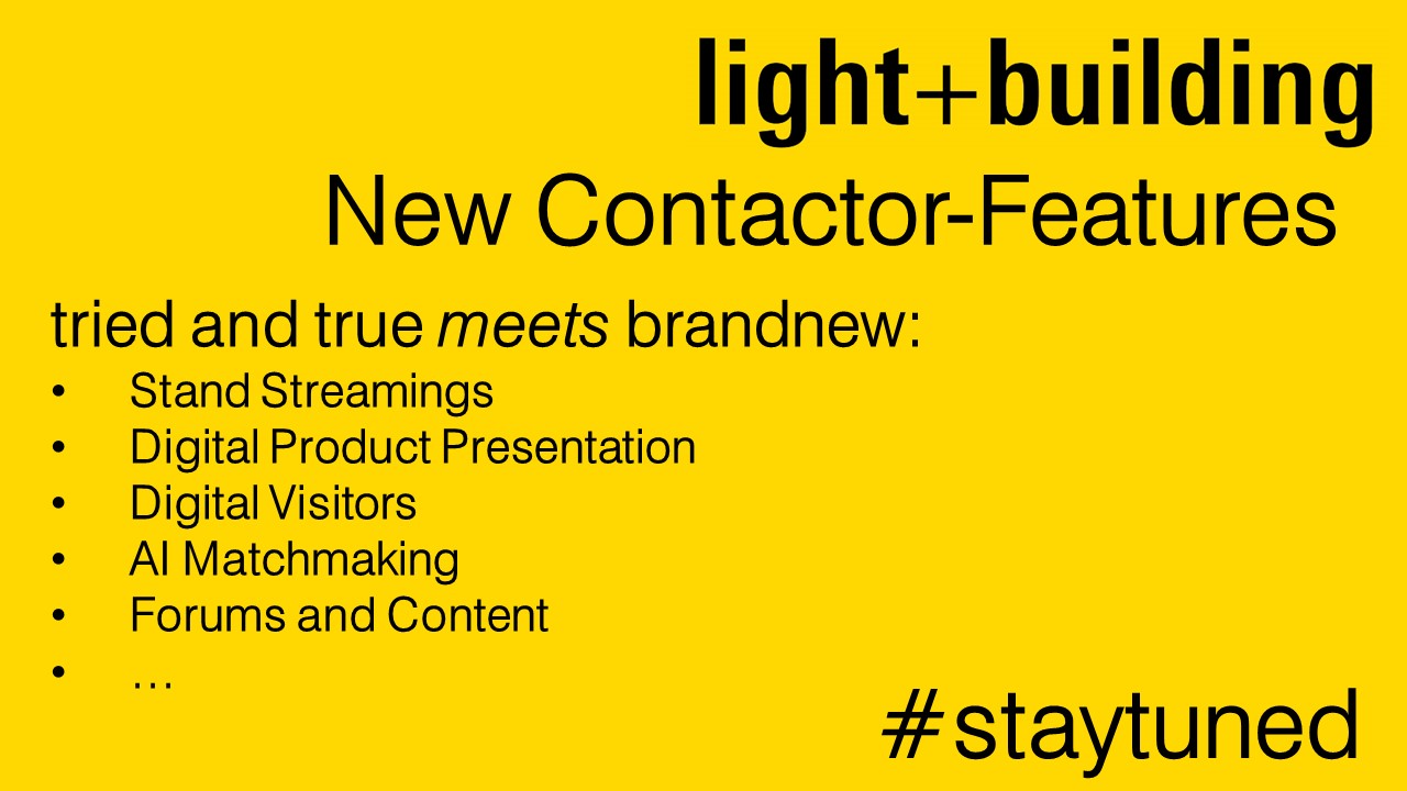 Light + Building Contactor Features