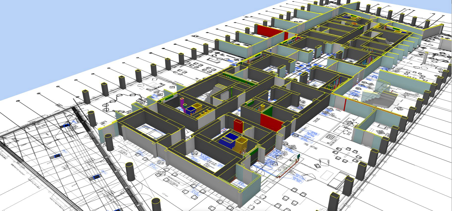 Whether room, floor or overall perspective, the 3D model of a construction project offers insights from every angle. Dalux software screenshot.