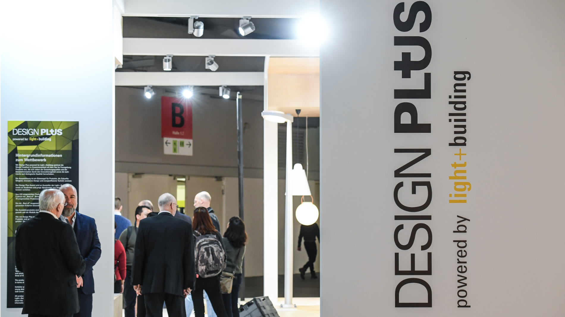 Anlaufpunkt für Orientierung und Inspiration: die Sonderschau zum Design Plus Award powered by Light + Building. (Quelle: Messe Frankfurt Exhibition GmbH / Pietro Sutera)