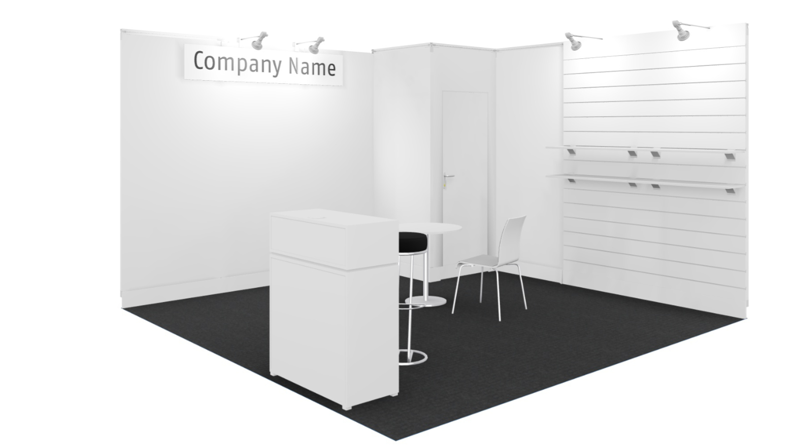 12 m² booth