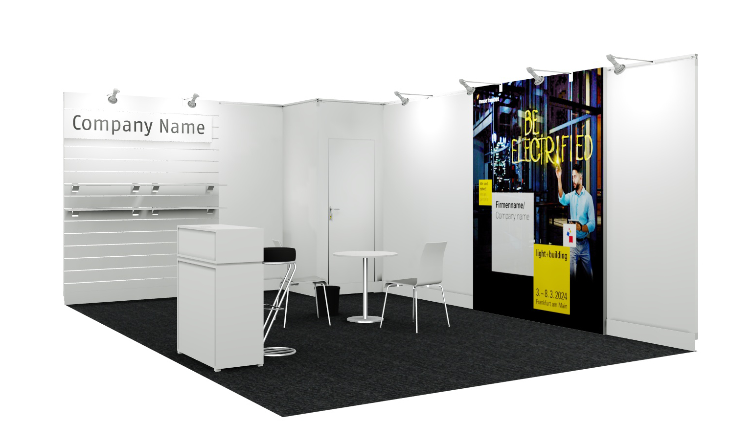 24 m² booth