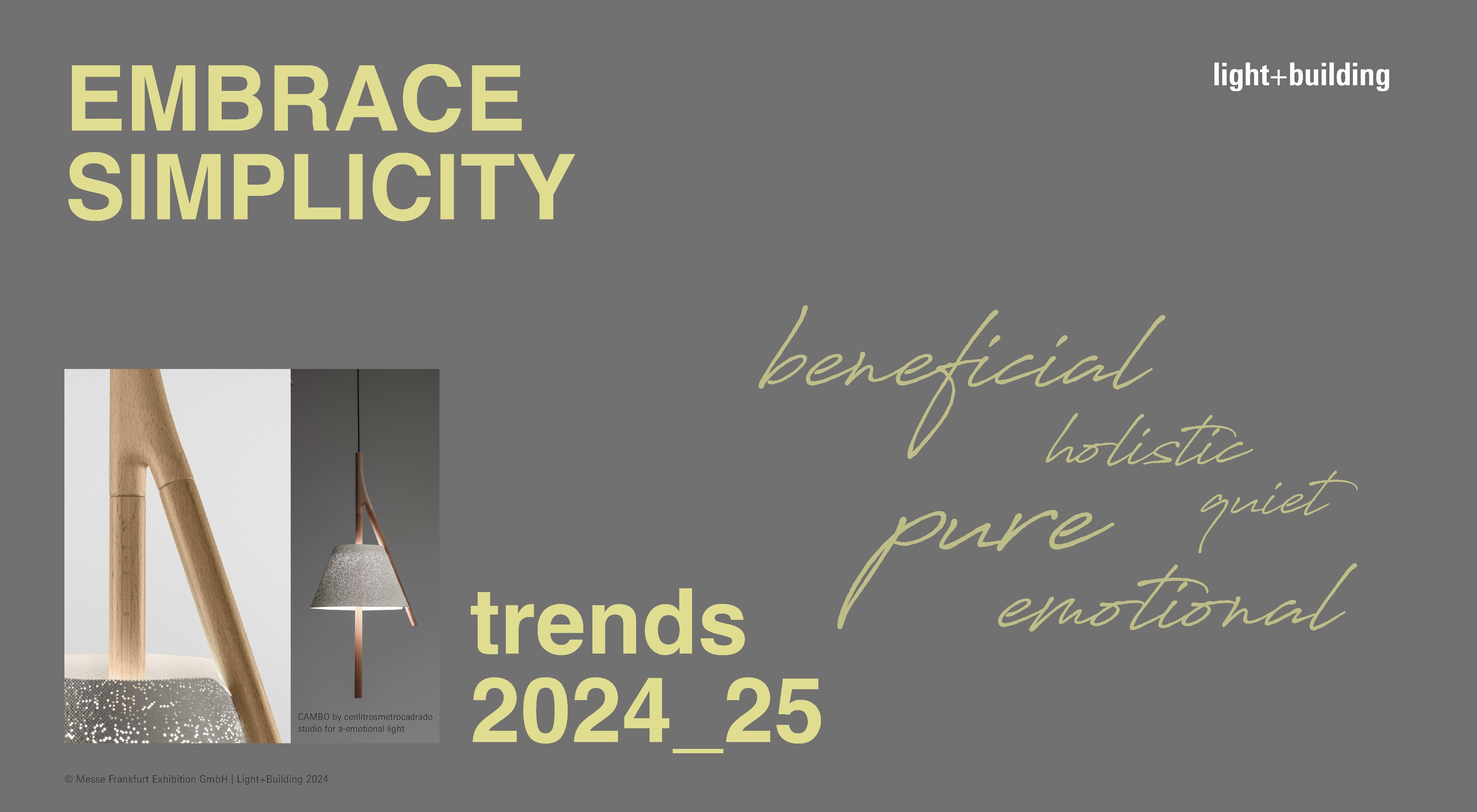 Graphic 2 for the press release "Light + Building presents the trends for 2024/25"