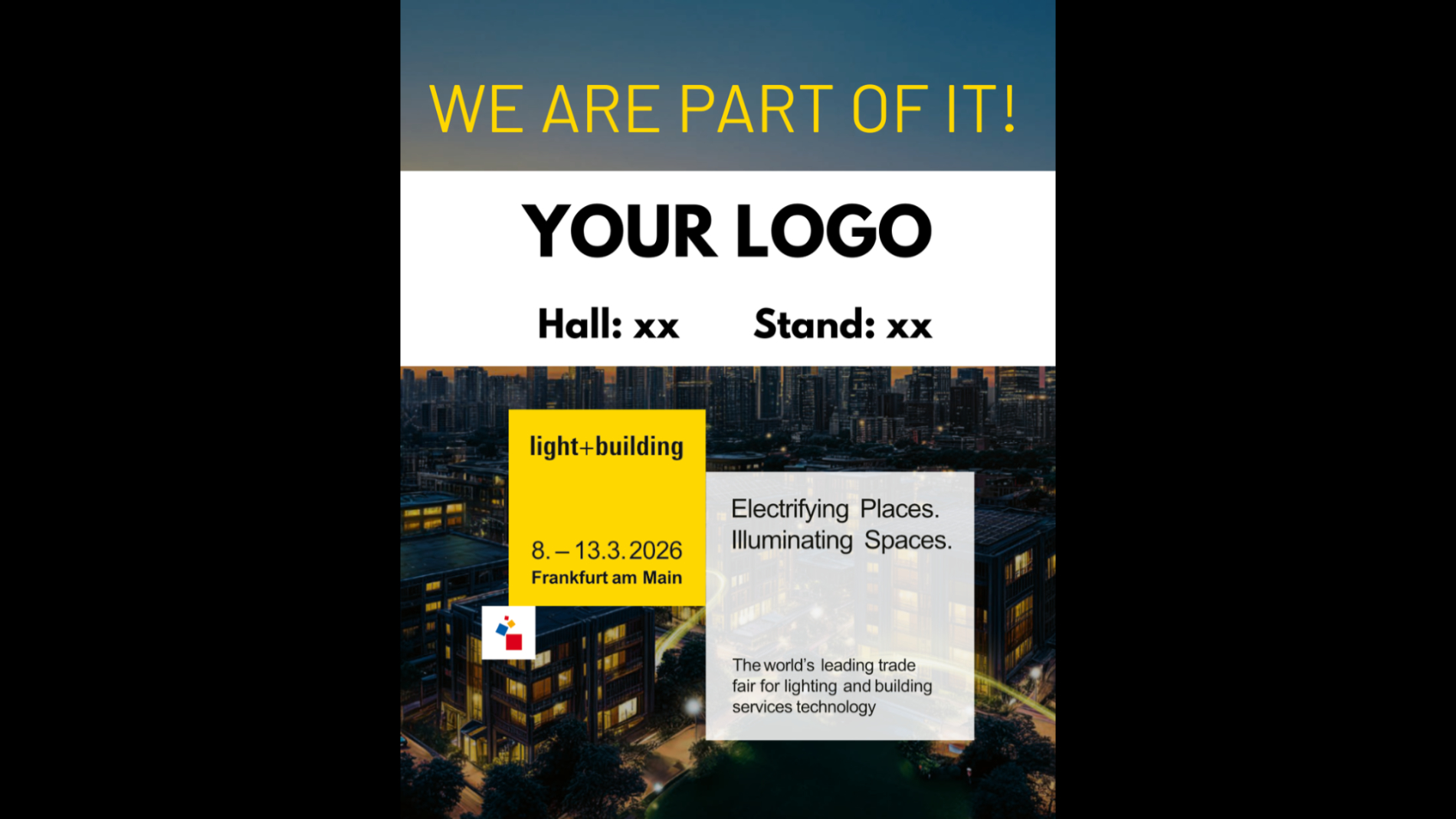 Light + Building Community Template für Aussteller