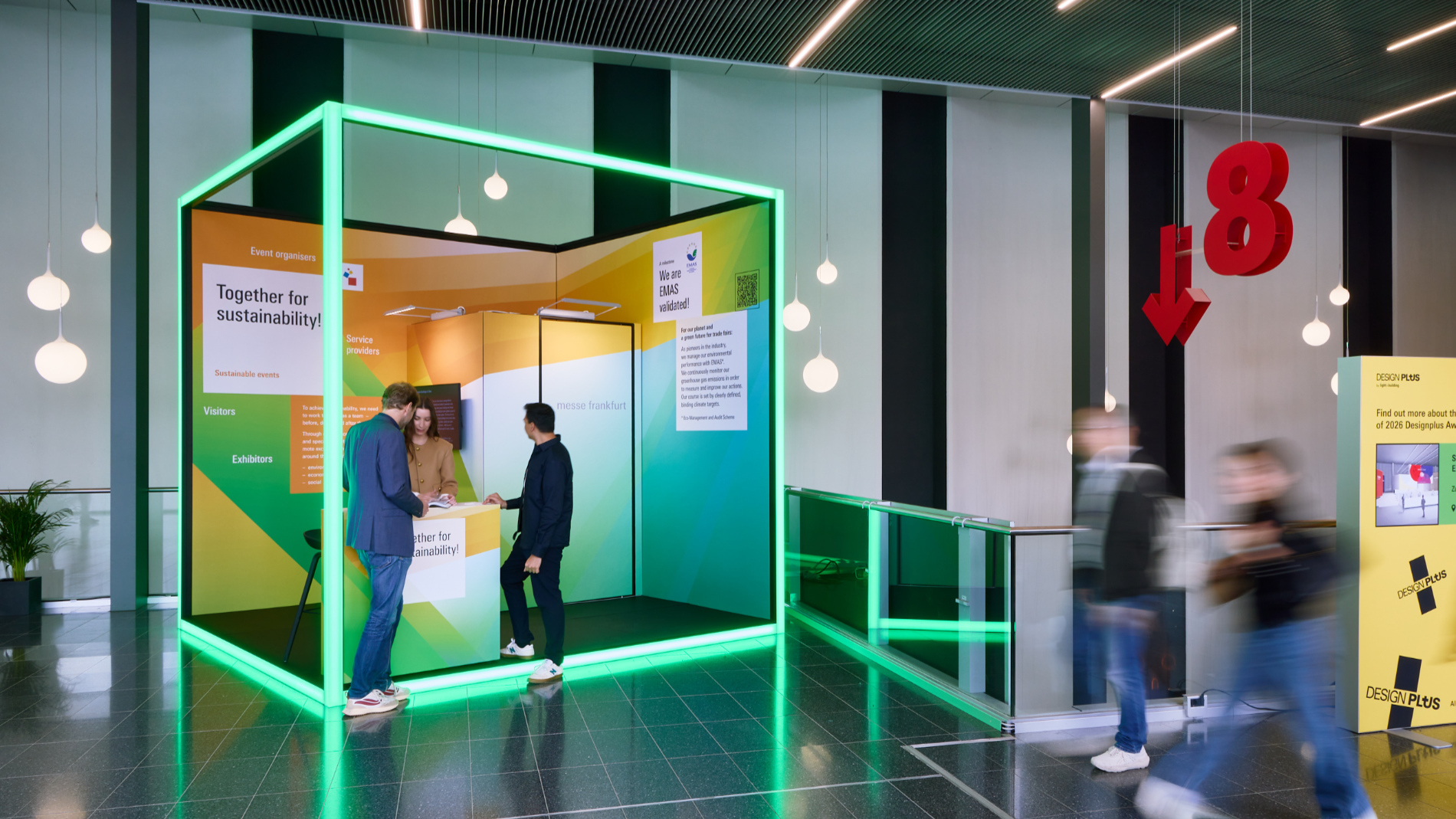 Sustainability stand at Light + Building