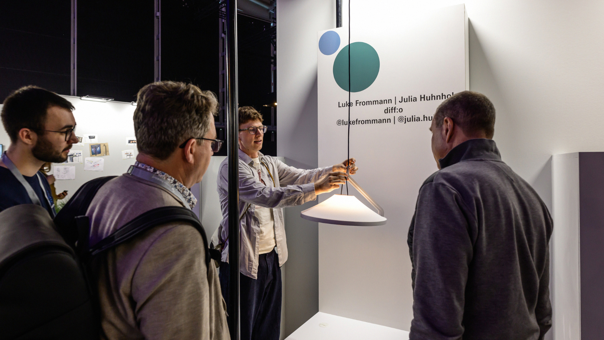 Trade fair visitors in the Young Talents Area