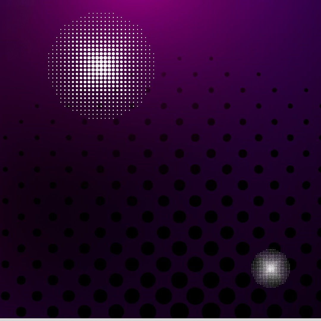 Abstraktes Design mit Punktmuster und Lichtreflexen