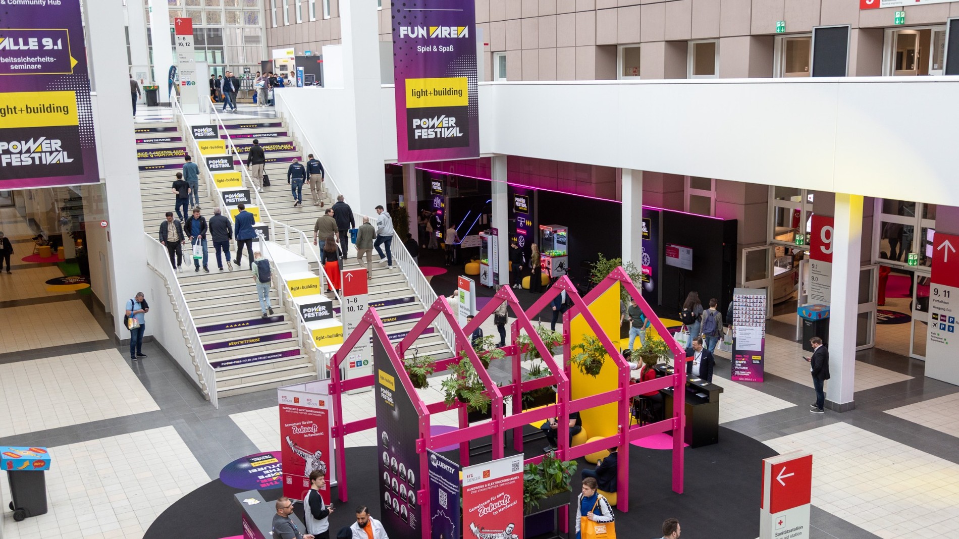 Blick auf das Power Festival-Areal