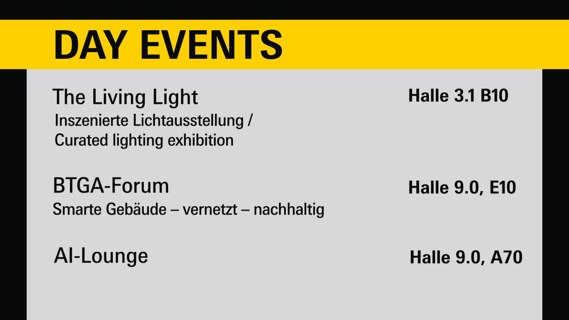 Light + Building 2026: Day Events