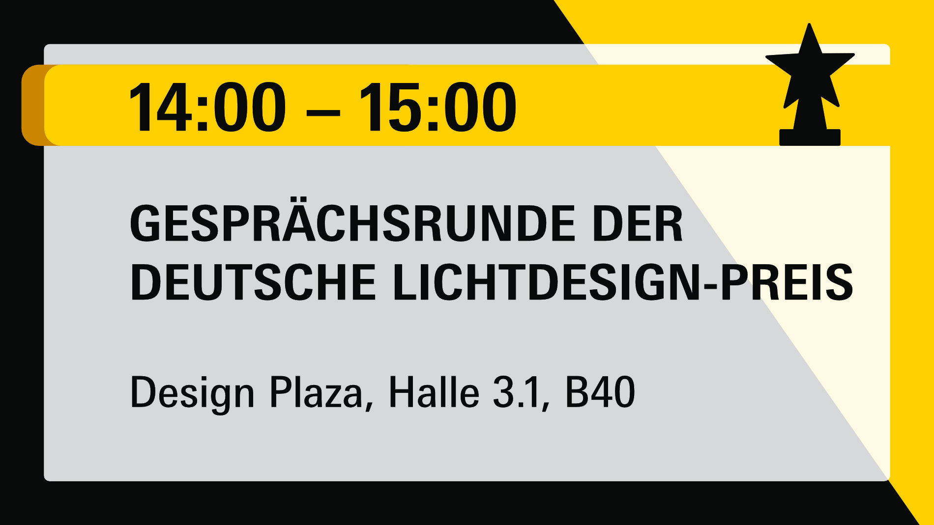 Light + Building 2026: Highlights of the Day 10.3.2026 Gesprächsrunde Lichtdesignpreis