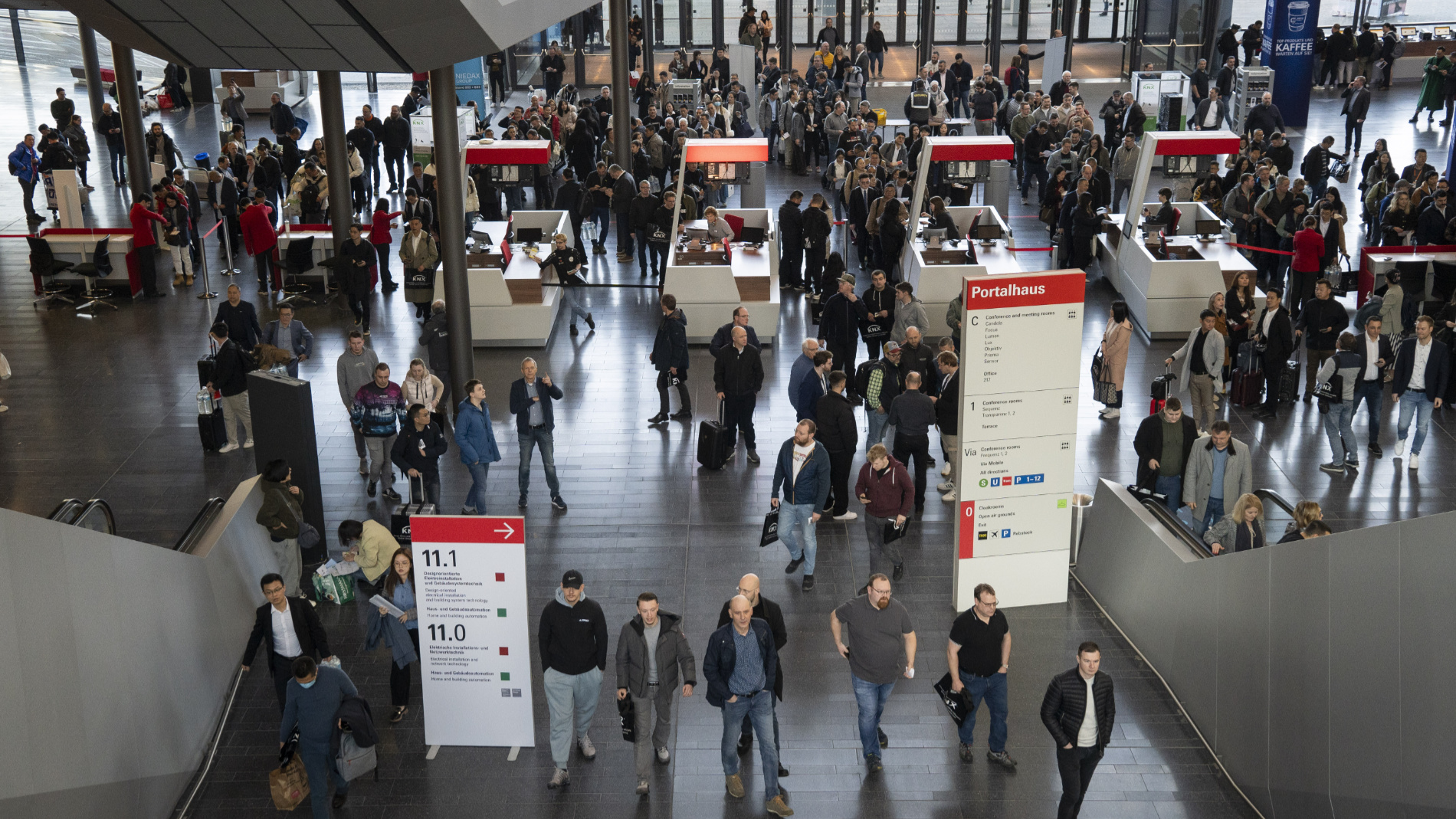 Cash situation at the exhibition grounds at Light + Building