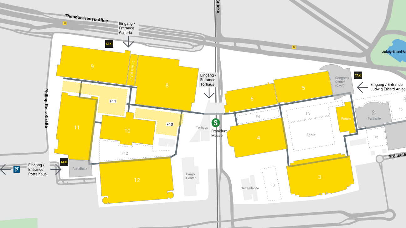 Light + Building 2026 with all details and zoom function for all hall levels.