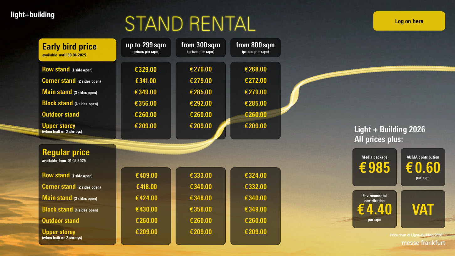 Graphic: Stand rental