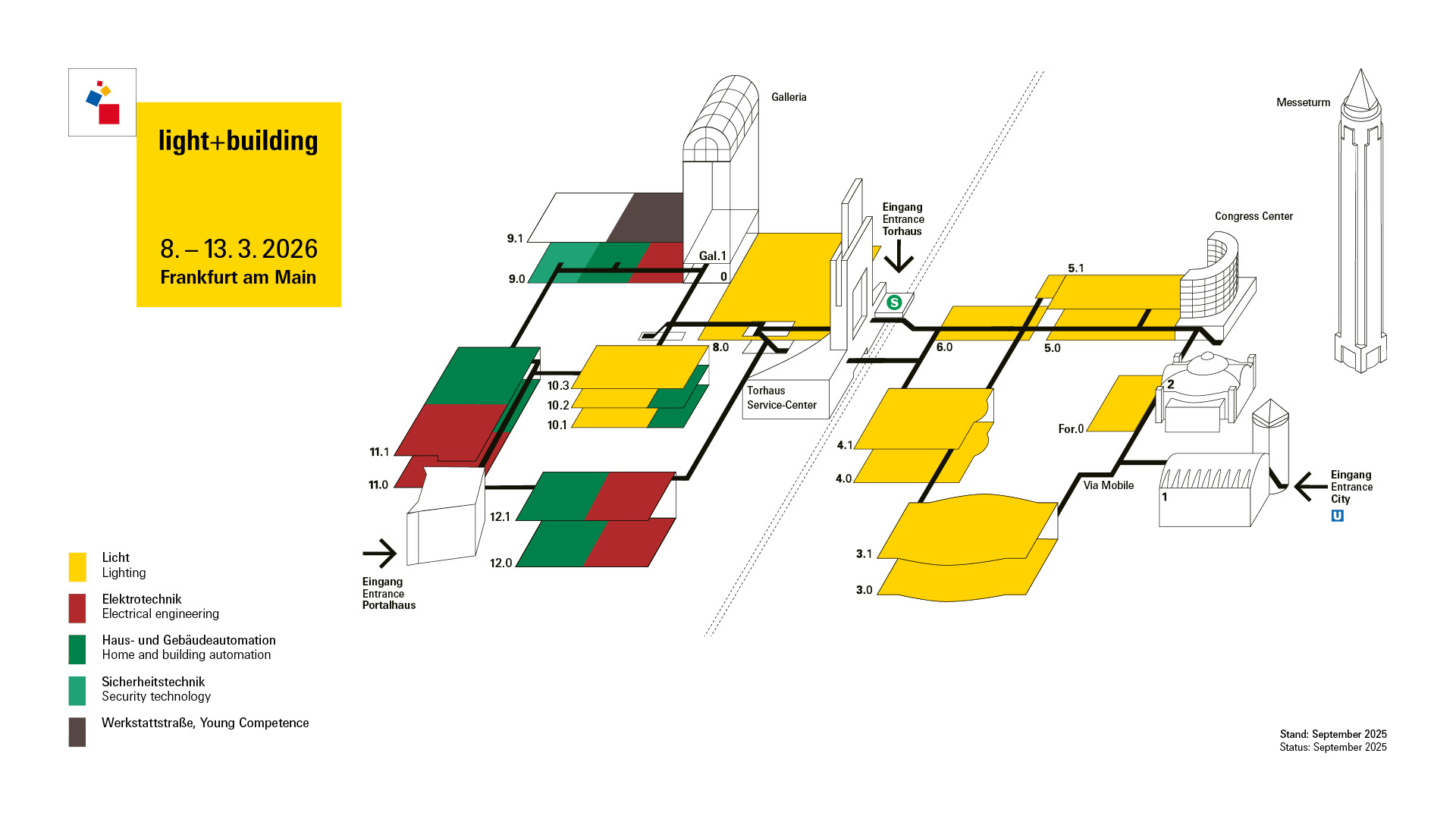 Exhibition grounds Light + Building 2026