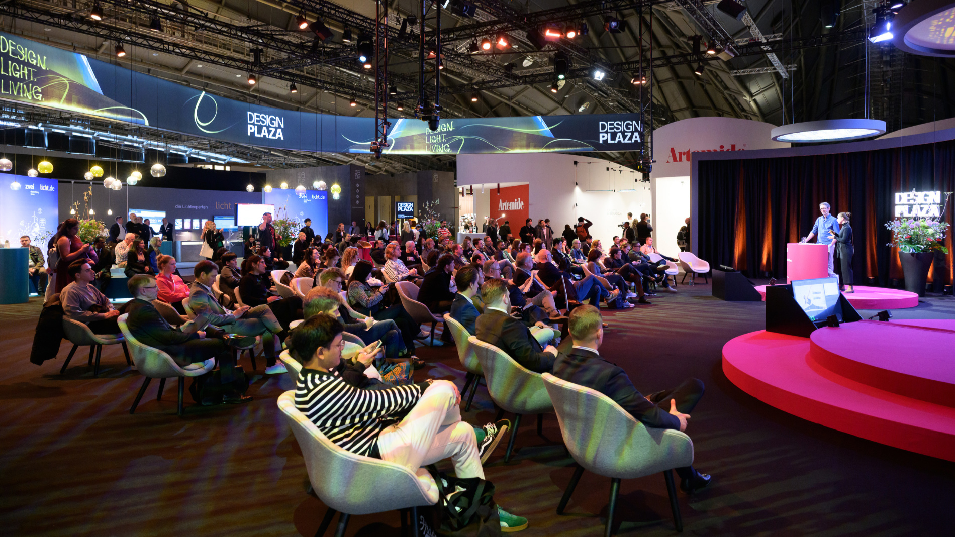 Design Plaza at Light + Building – a space for exchange, trends and new perspectives. Source: Messe Frankfurt Exhibition GmbH / Pietro Sutera